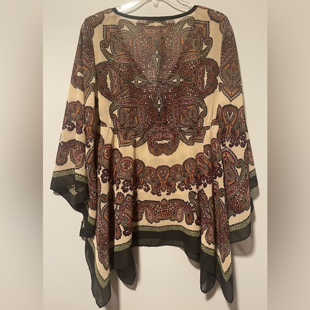 Boston Proper Sheer Woman’s Tunic Top Sz S